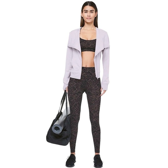 LULULEMON Align Full Length 28” Leggings in Lacescape Spanish Rose Black - Picture 11 of 11